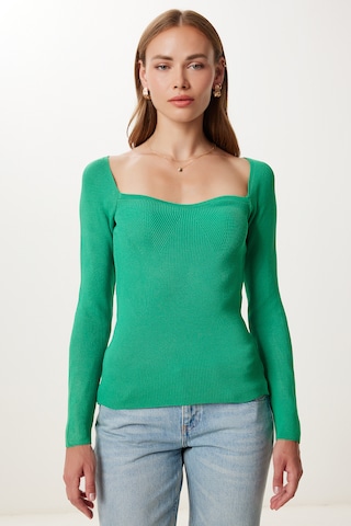 Happiness İstanbul Sweater in Green: front