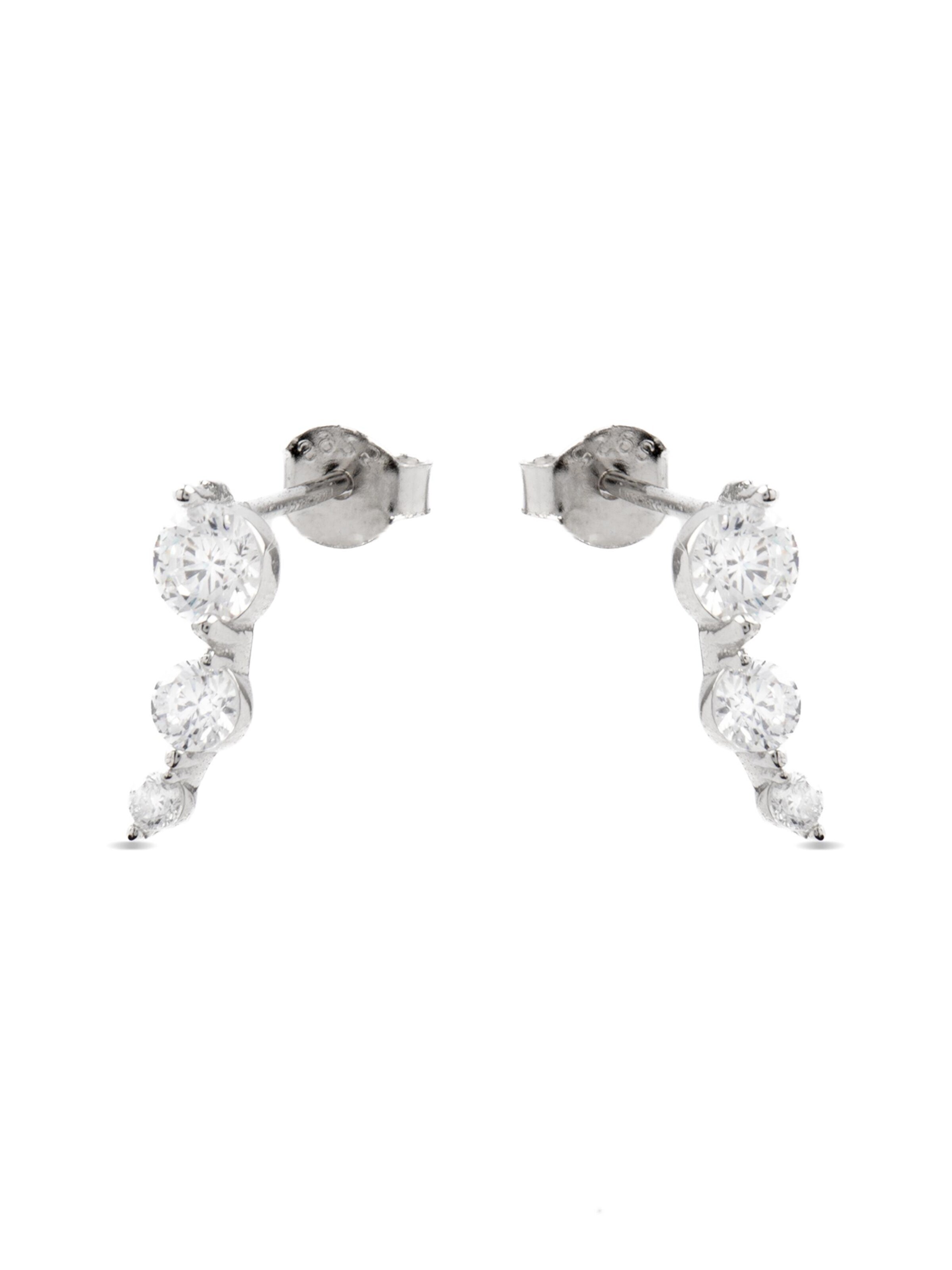 Luxenter Earrings 'Lyar' in Silver