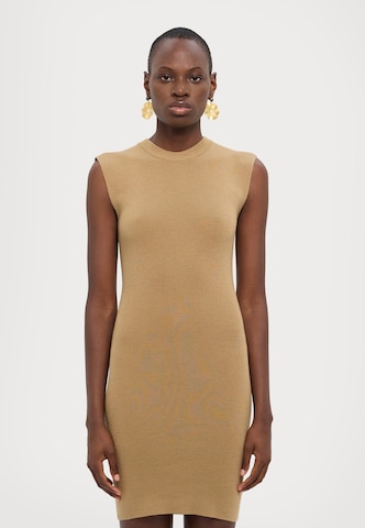MICHAEL Michael Kors - Vestido de gala 'MERINO' en marrón: frente