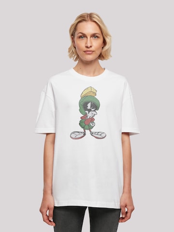 T-shirt oversize 'Marvin The Martian Pose' F4NT4STIC en blanc : devant