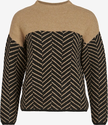 VILA Sweater 'ROSIE' in Brown: front