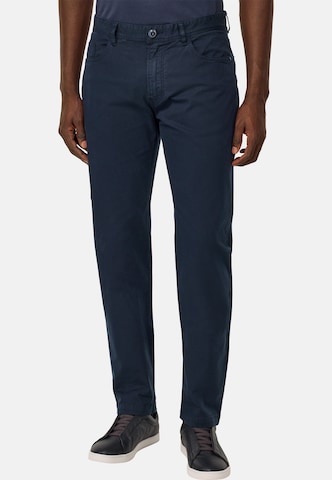 Coupe slim Pantalon Boggi Milano en bleu : devant