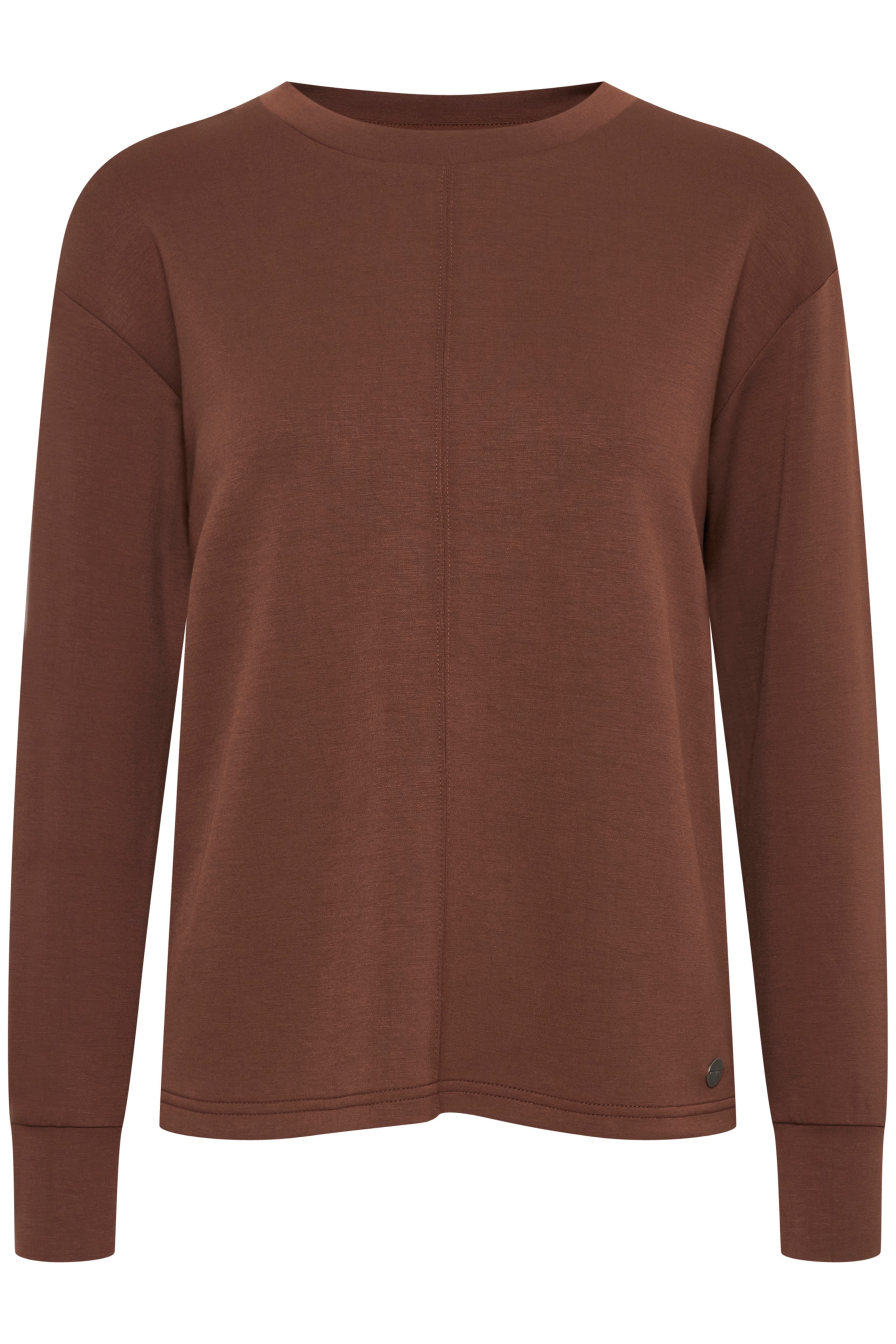 Oxmo Sweatshirt 'Pea' in Brown: front