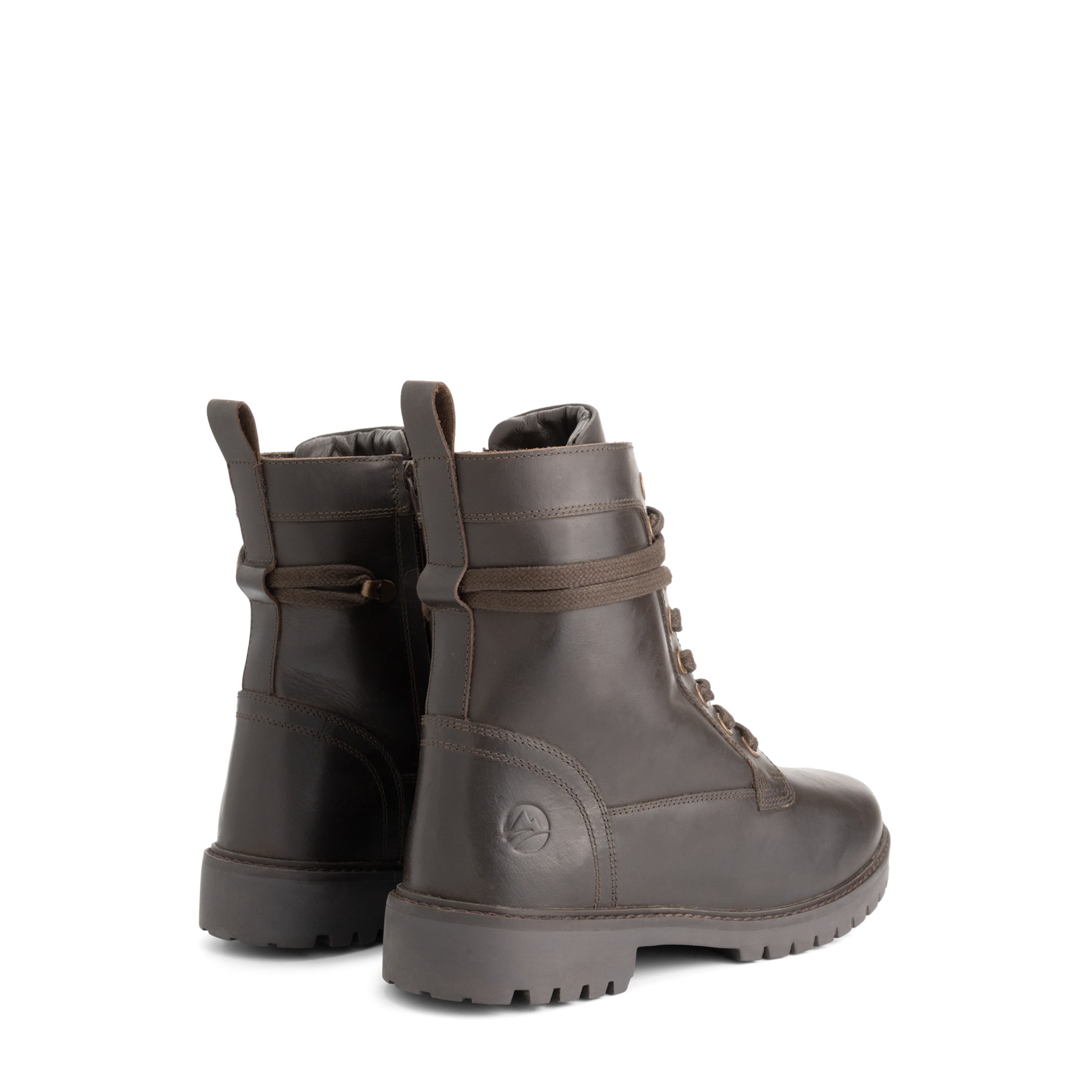 Travelin Lace-up boots 'Logstrup' in Brown