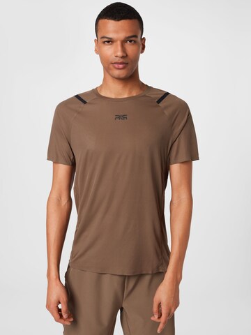 T-Shirt fonctionnel 4F en marron : devant