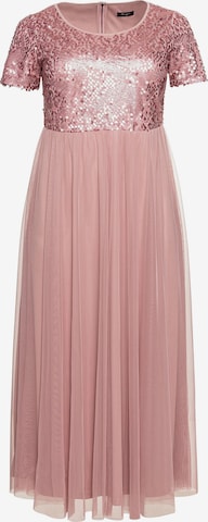 SHEEGO Βραδινό φόρεμα σε ροζ: μπροστά