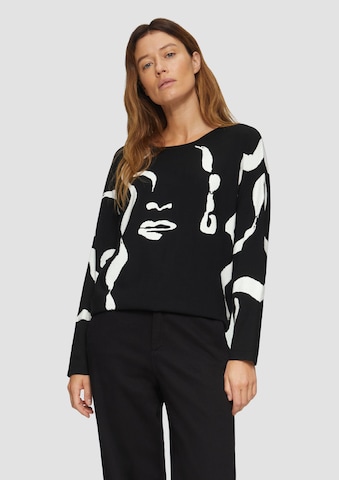 s.Oliver BLACK LABEL Pullover in Schwarz: Vorderseite
