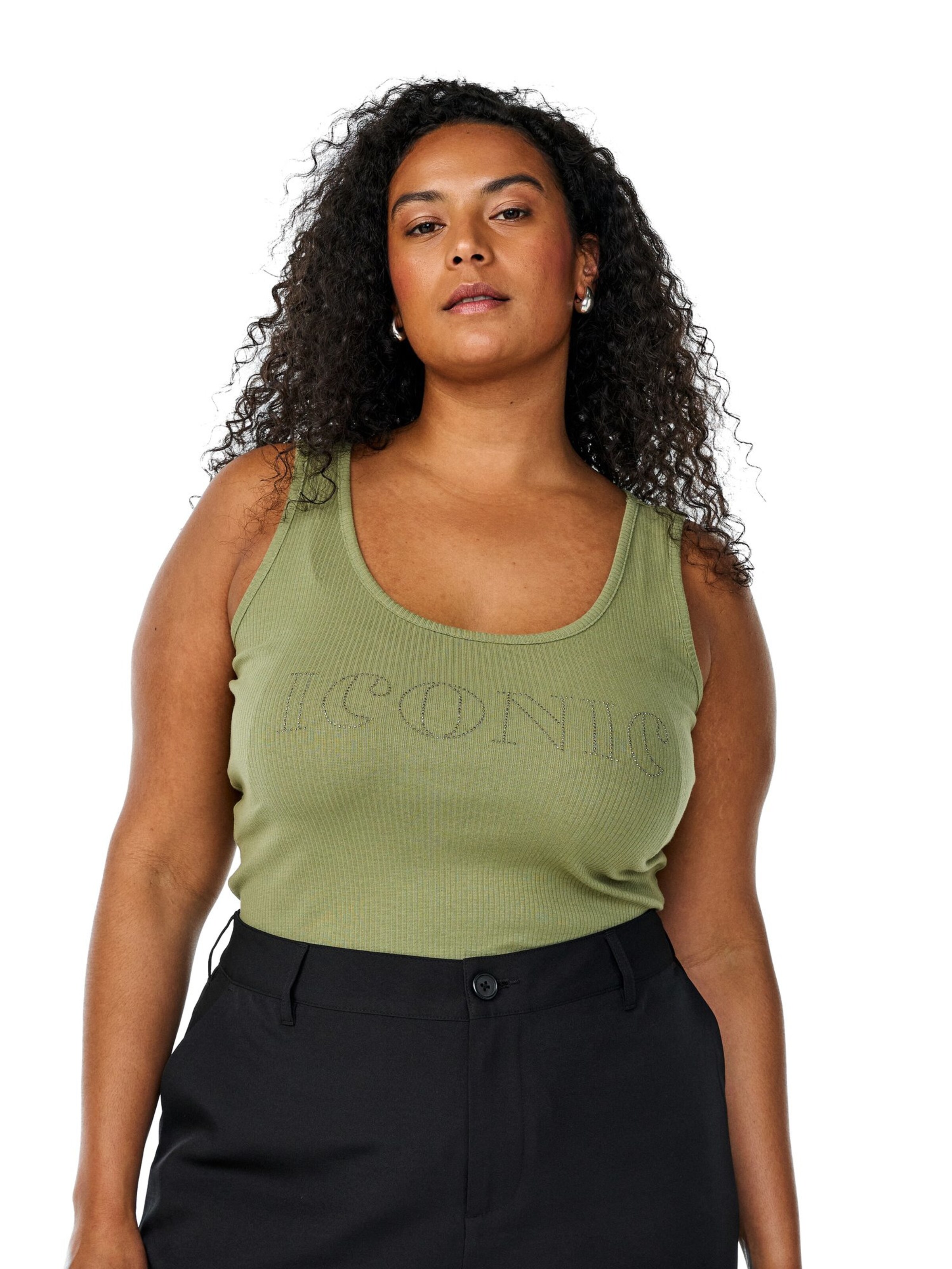 Haut 'Evinna' Zizzi en vert : devant