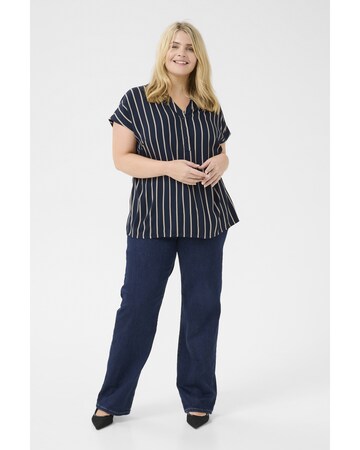 Camicia da donna 'KC Sida' di KAFFE CURVE in blu