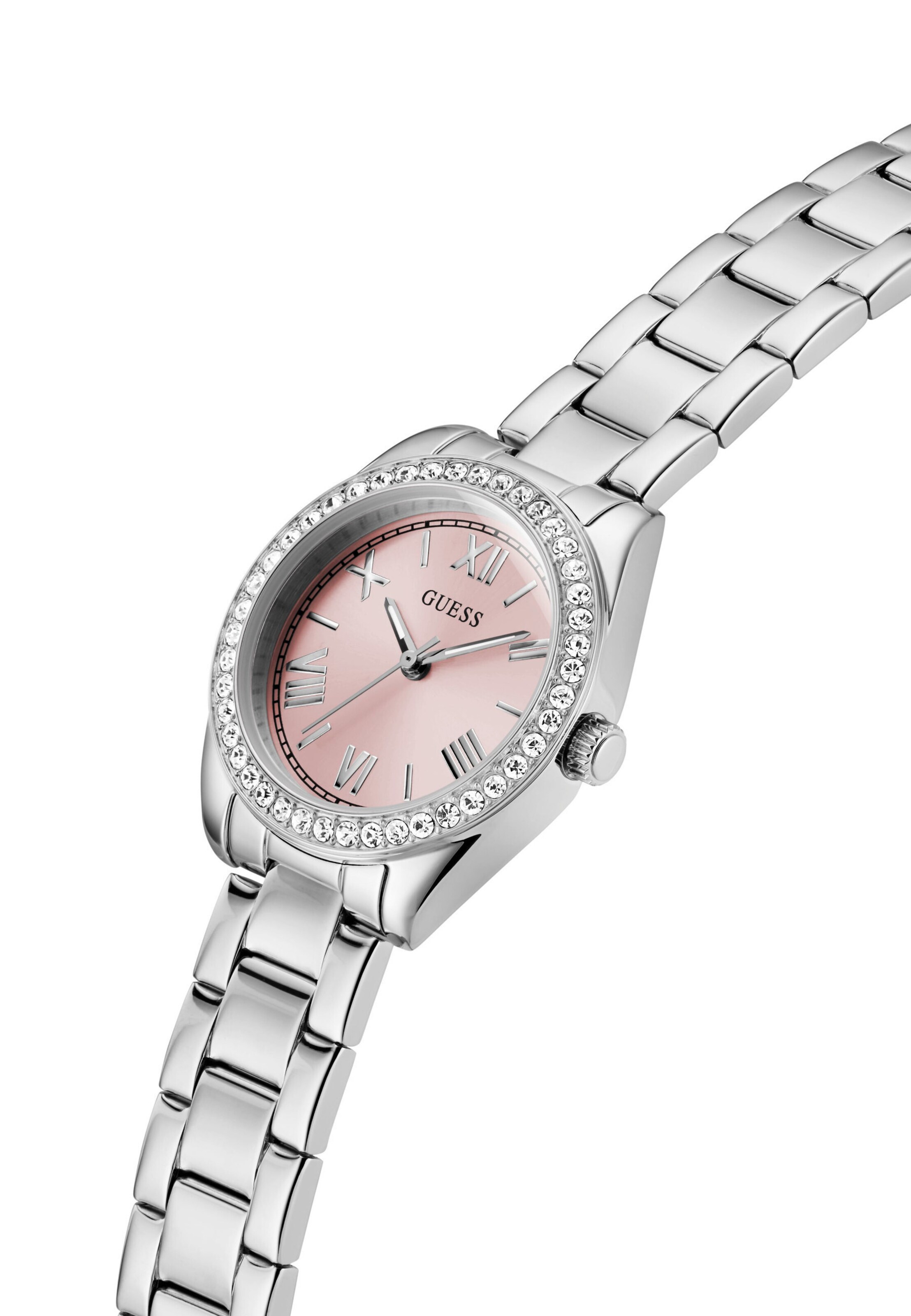 GUESS Analoog horloge 'MINI LUNA' in Zilver