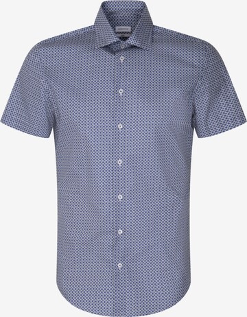 Coupe regular Chemise business SEIDENSTICKER en bleu : devant