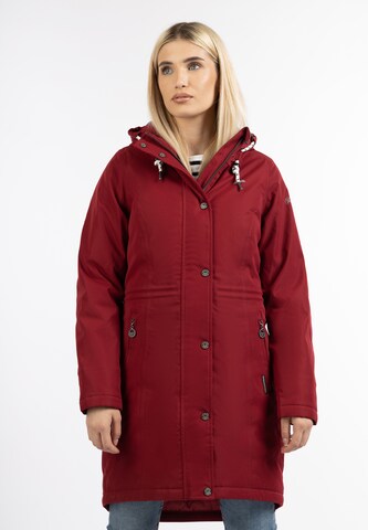 Manteau fonctionnel Schmuddelwedda en rouge : devant