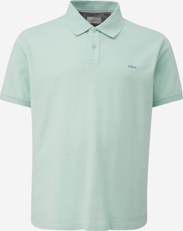 s.Oliver Men Big Sizes Shirt in Green: front