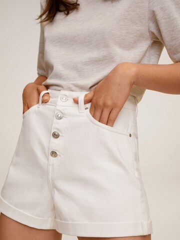 Regular Pantalon MANGO en blanc