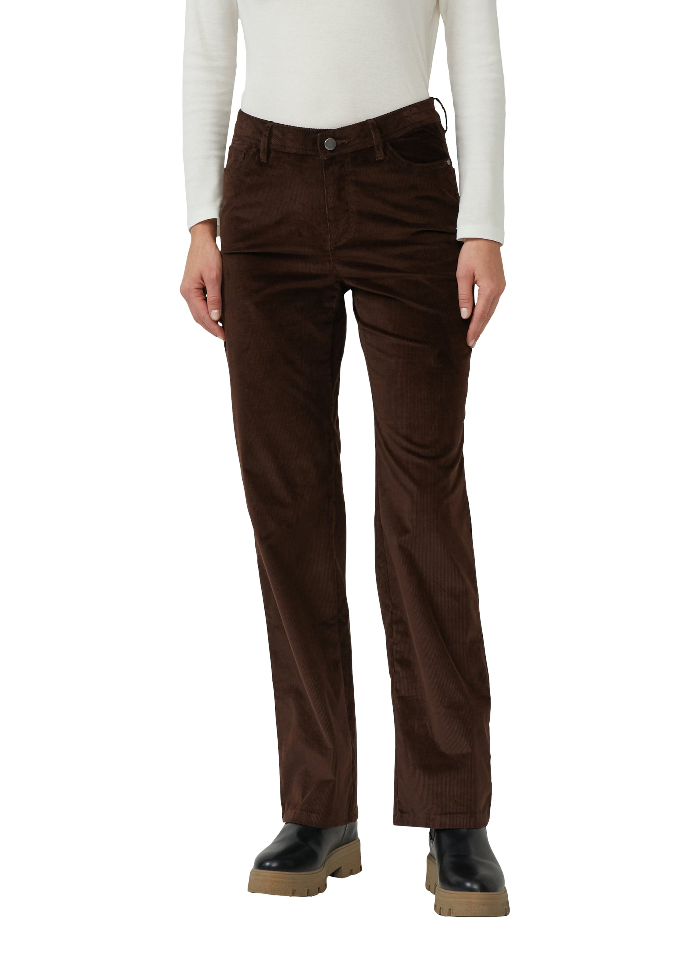 Regular Pantalon s.Oliver en marron : devant