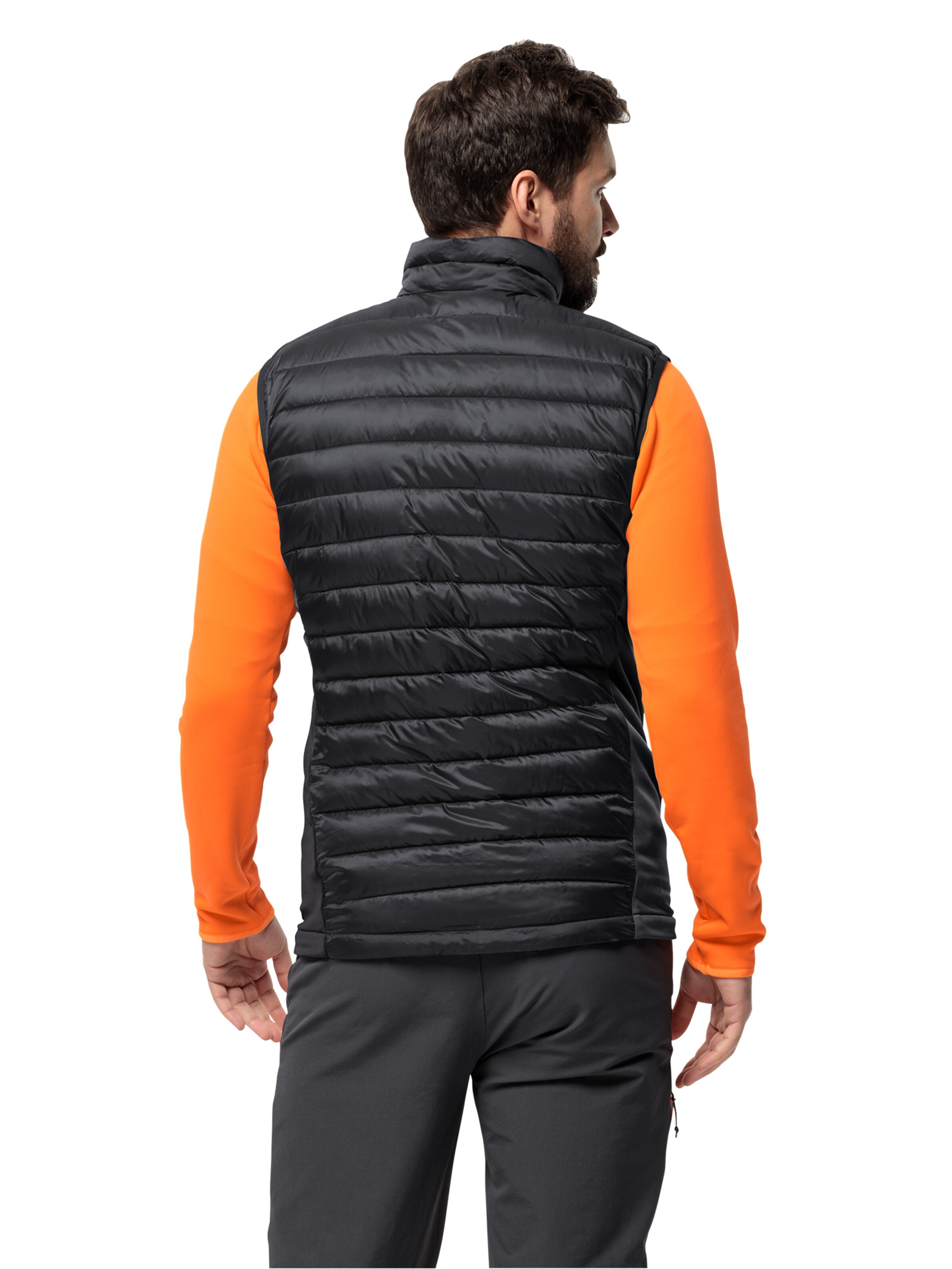 JACK WOLFSKIN Sportbodywarmer 'Routeburn Pro' in Zwart