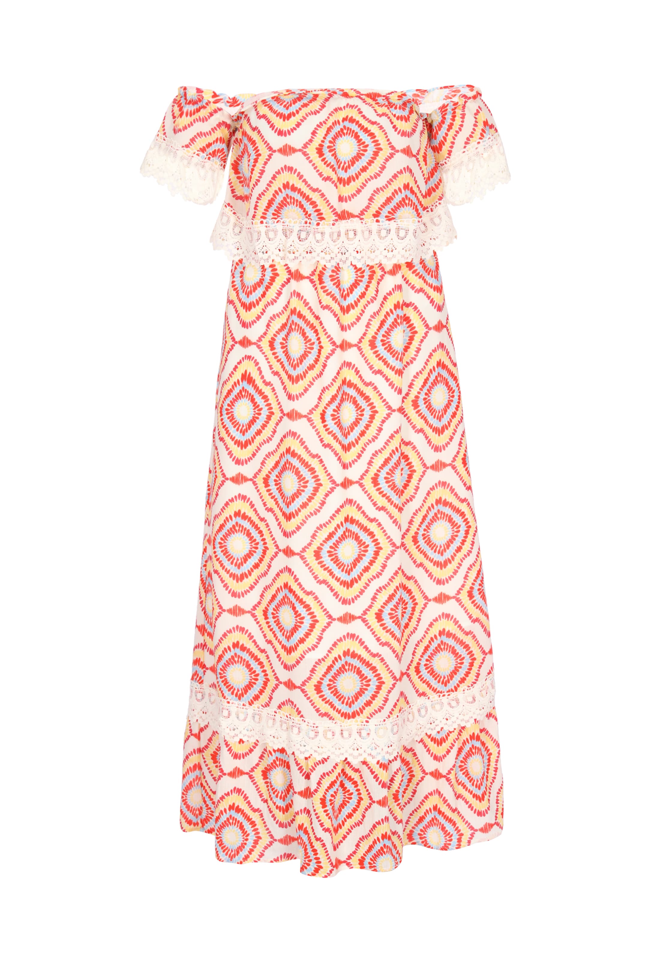 IZIA - Vestido 'Festival' en naranja: frente