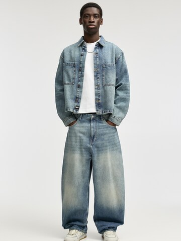 Pull&Bear Wide leg Jeans in Blue