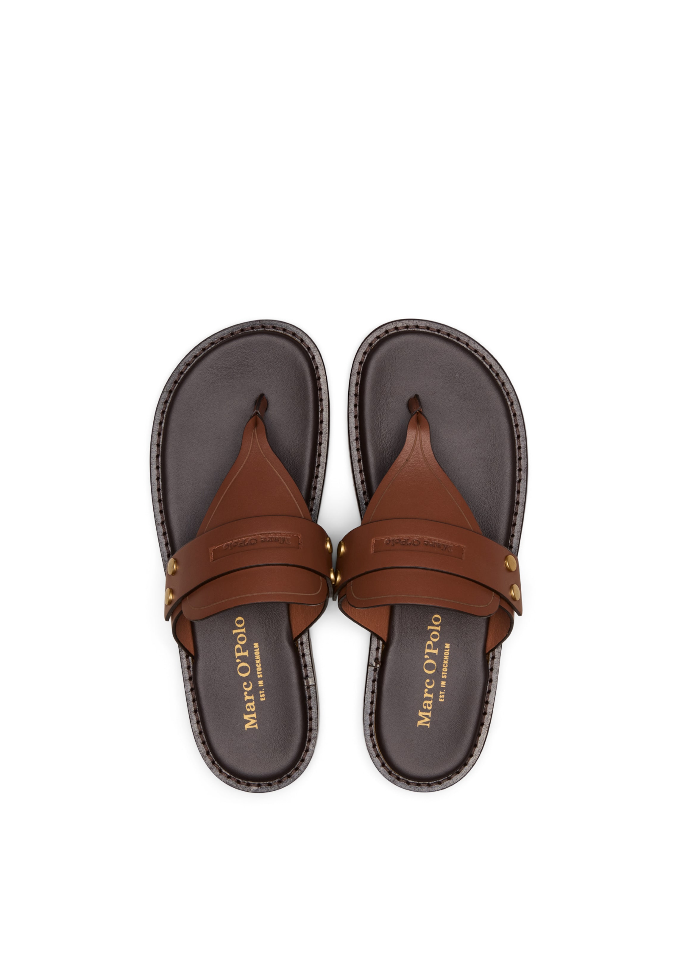 Marc O'Polo Teenslipper 'Stina' in Bruin