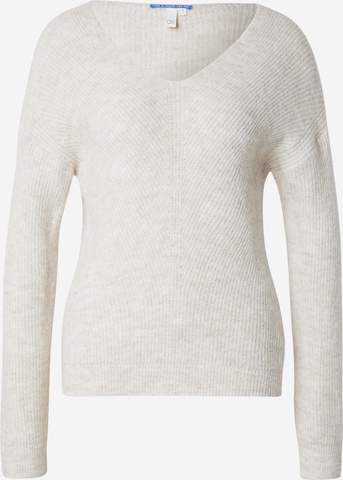 Pull-over QS en blanc : devant