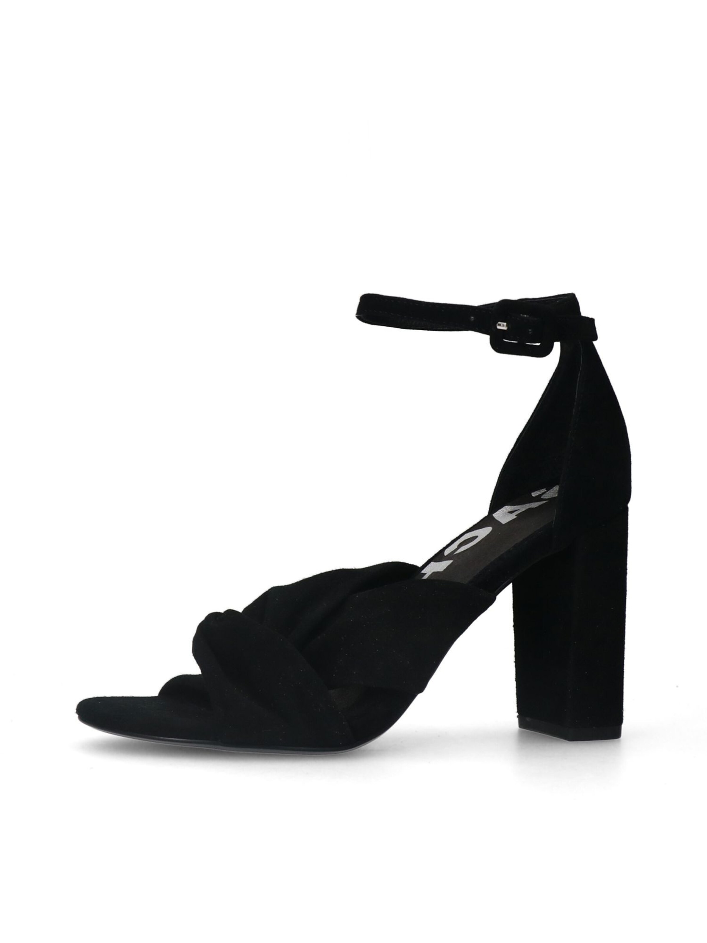 SACHA Sandale in Schwarz: Vorderseite