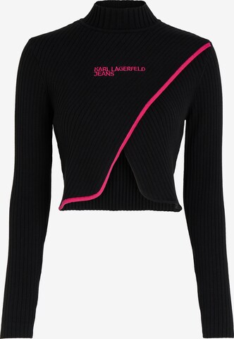 KARL LAGERFELD JEANS Pullover in Schwarz: predná strana