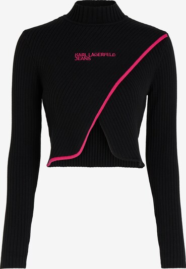 KARL LAGERFELD JEANS Πουλόβερ σε ροζ / μαύρο, Άποψη προϊόντος