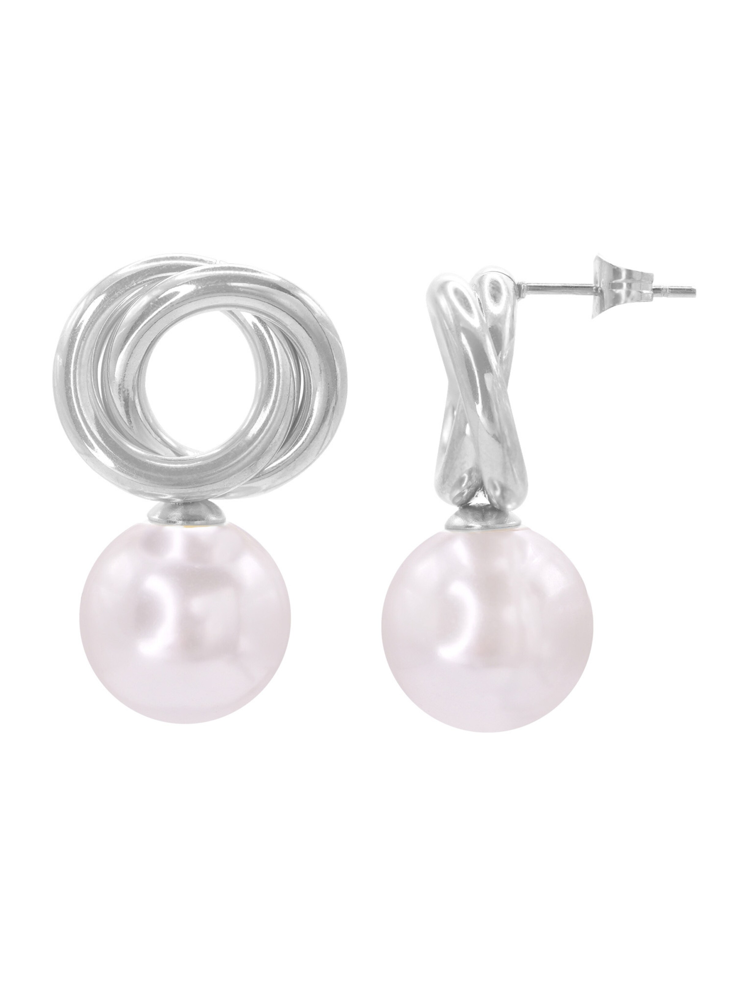 Heideman Oorbellen 'Cato' in Zilver: voorkant