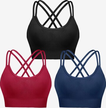 AOTTORI Sport-BH in Blau: Vorderseite
