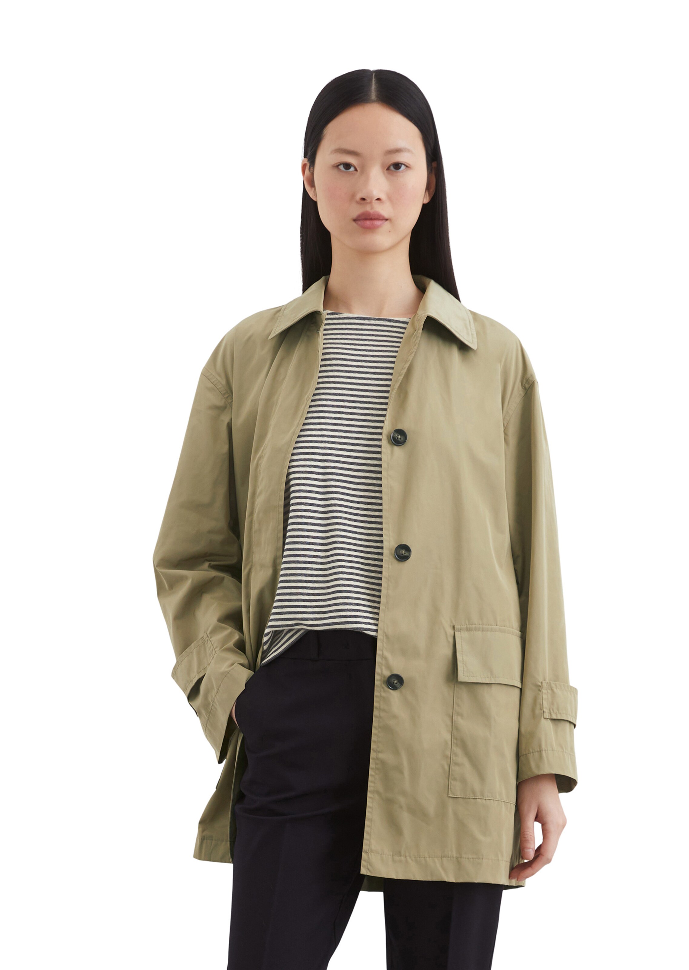 Marc O'Polo Functionele jas 'DfC' in Beige: voorkant