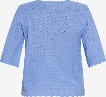 Usha Knit Cardigan in Blue