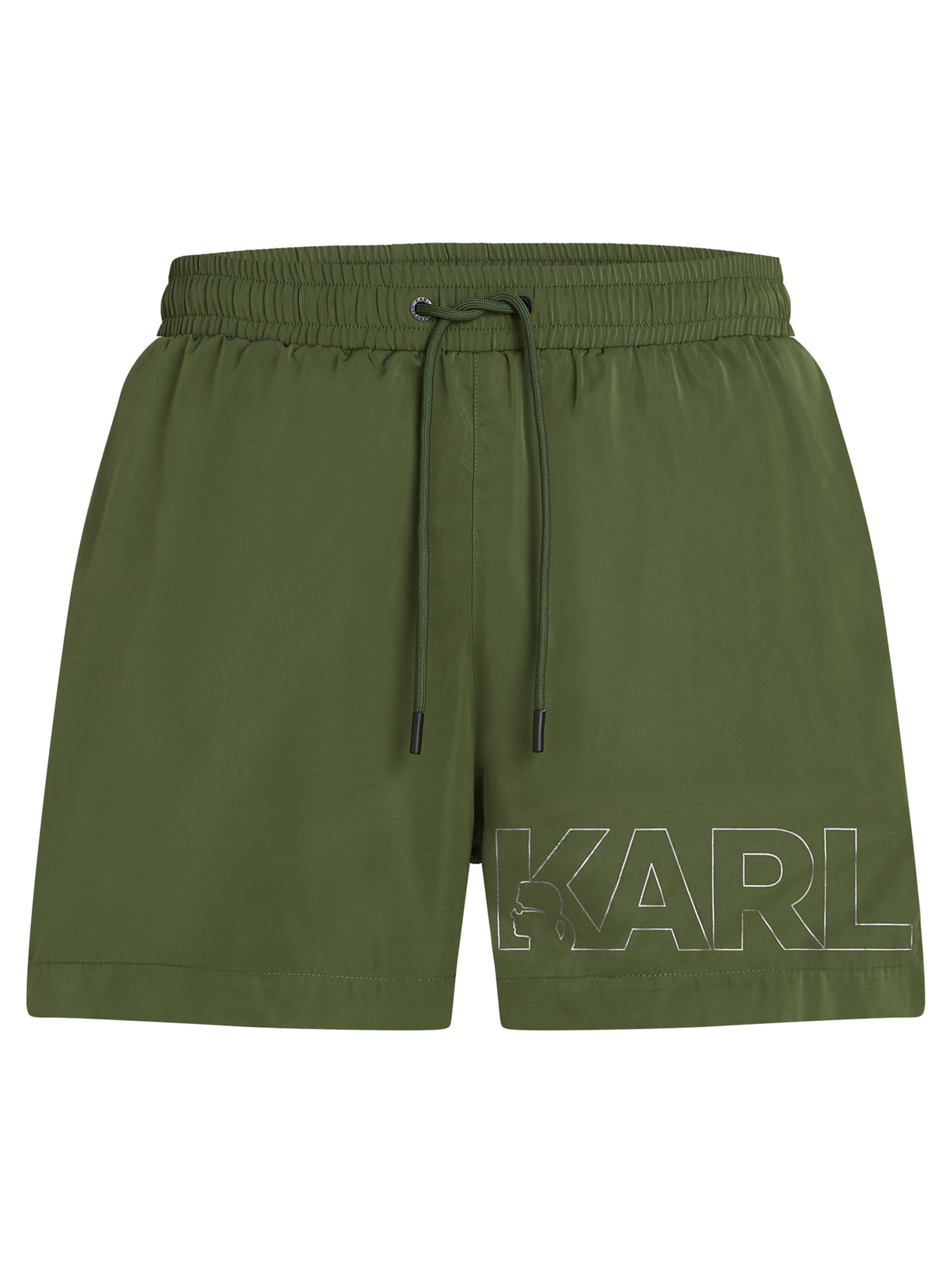 Karl Lagerfeld Szorty kąpielowe w kolorze zielony: przód