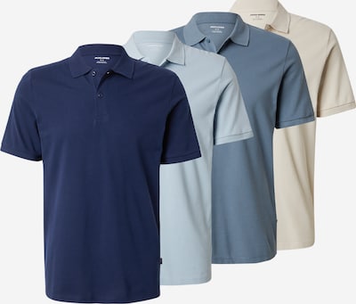 XS dydžio Marškinėliai 'JJKANE' iš JACK & JONES, spalva – smėlio spalva / tamsiai mėlyna / opalo / melsvai pilka, Prekių apžvalga