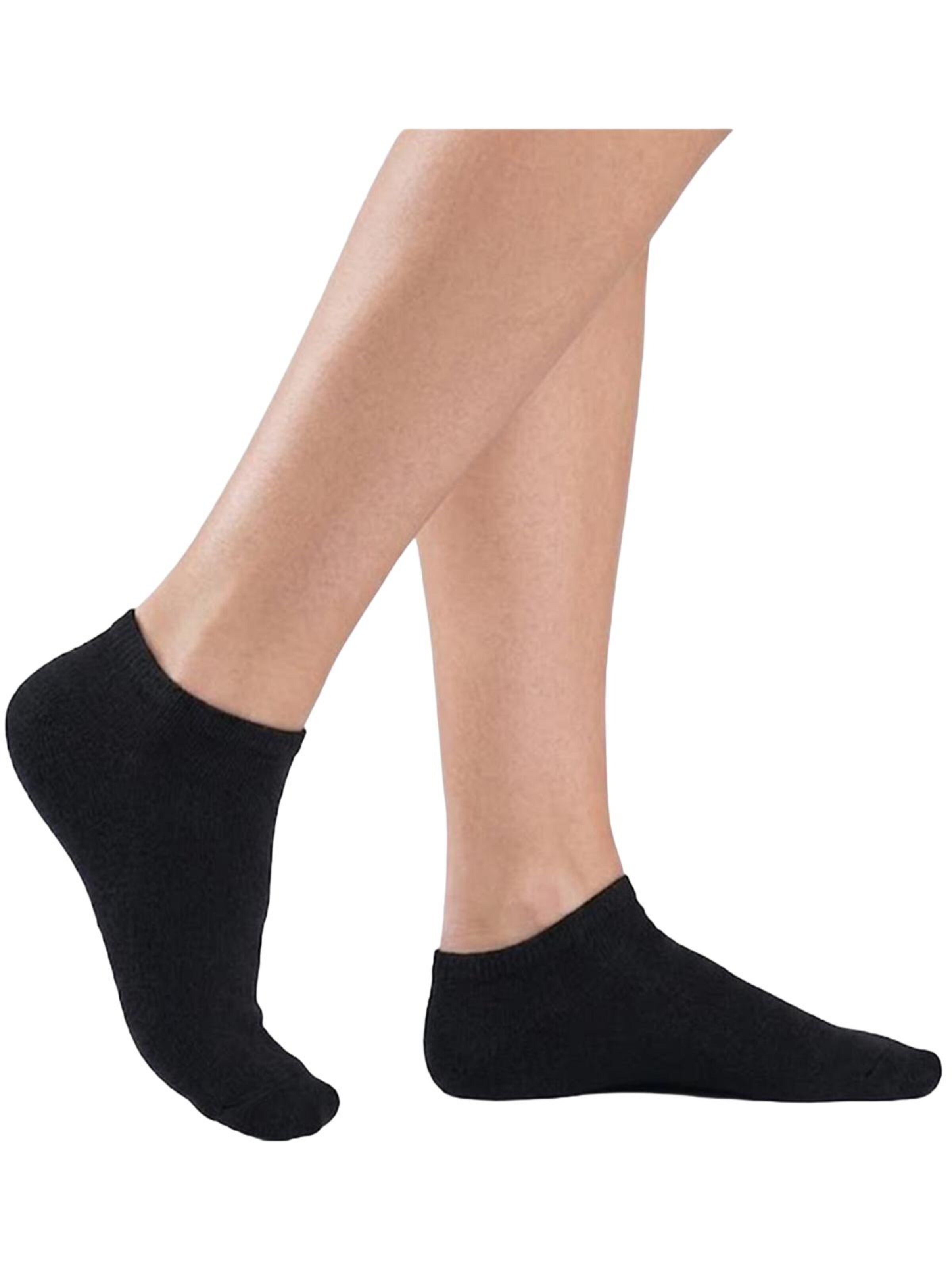 El Sueno - Calcetines 'Sneaker Socken' en negro: frente