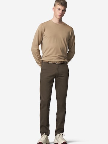 Regular Pantalon chino 'New York 2-5617' MEYER en marron