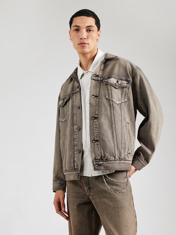 LEVI'S ® Преходно яке 'Relaxed Type III Trucker Jacket' в сиво: отпред