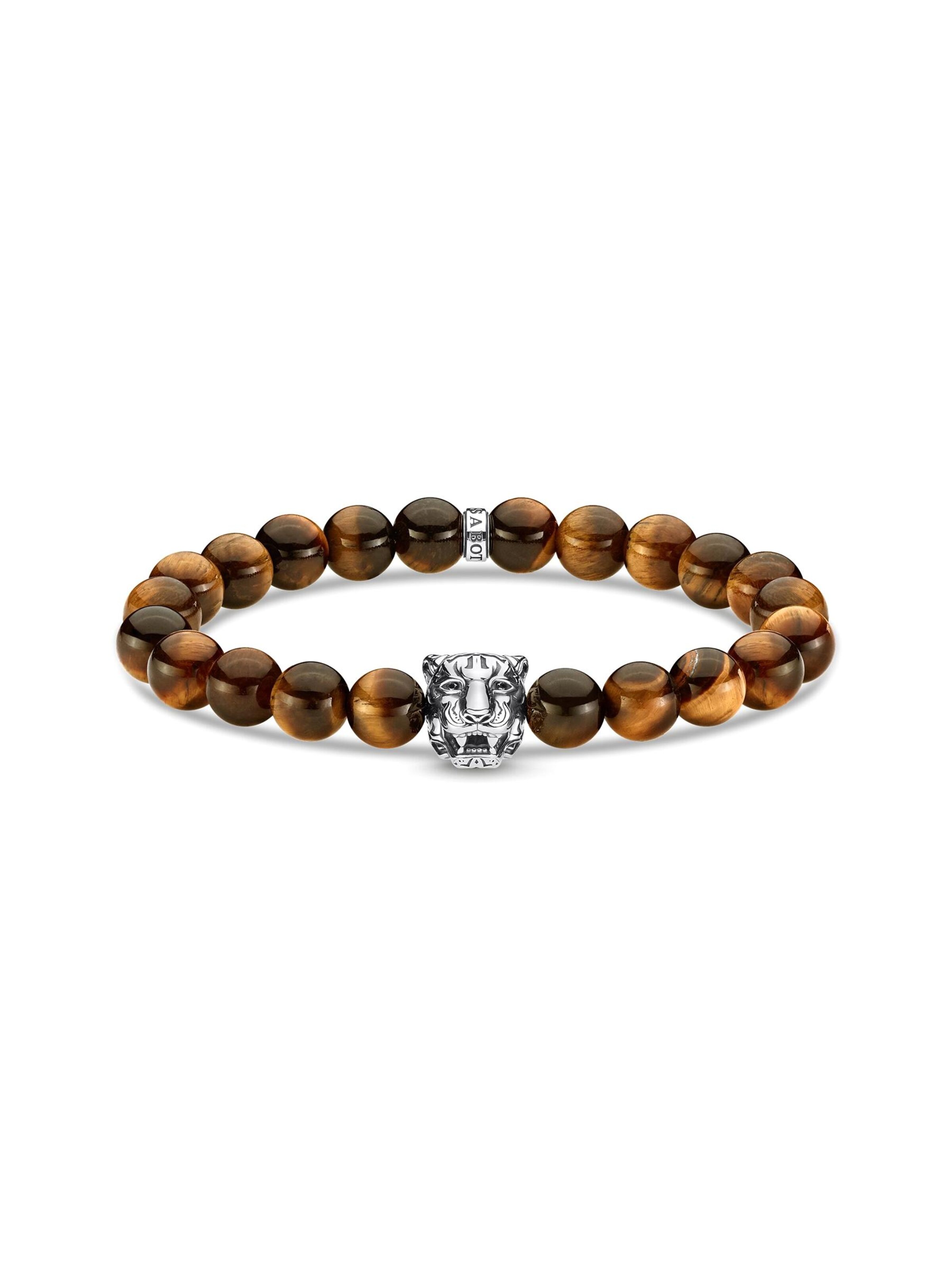 Bracelet 'Armband Tiger Braun' Thomas Sabo en marron : devant