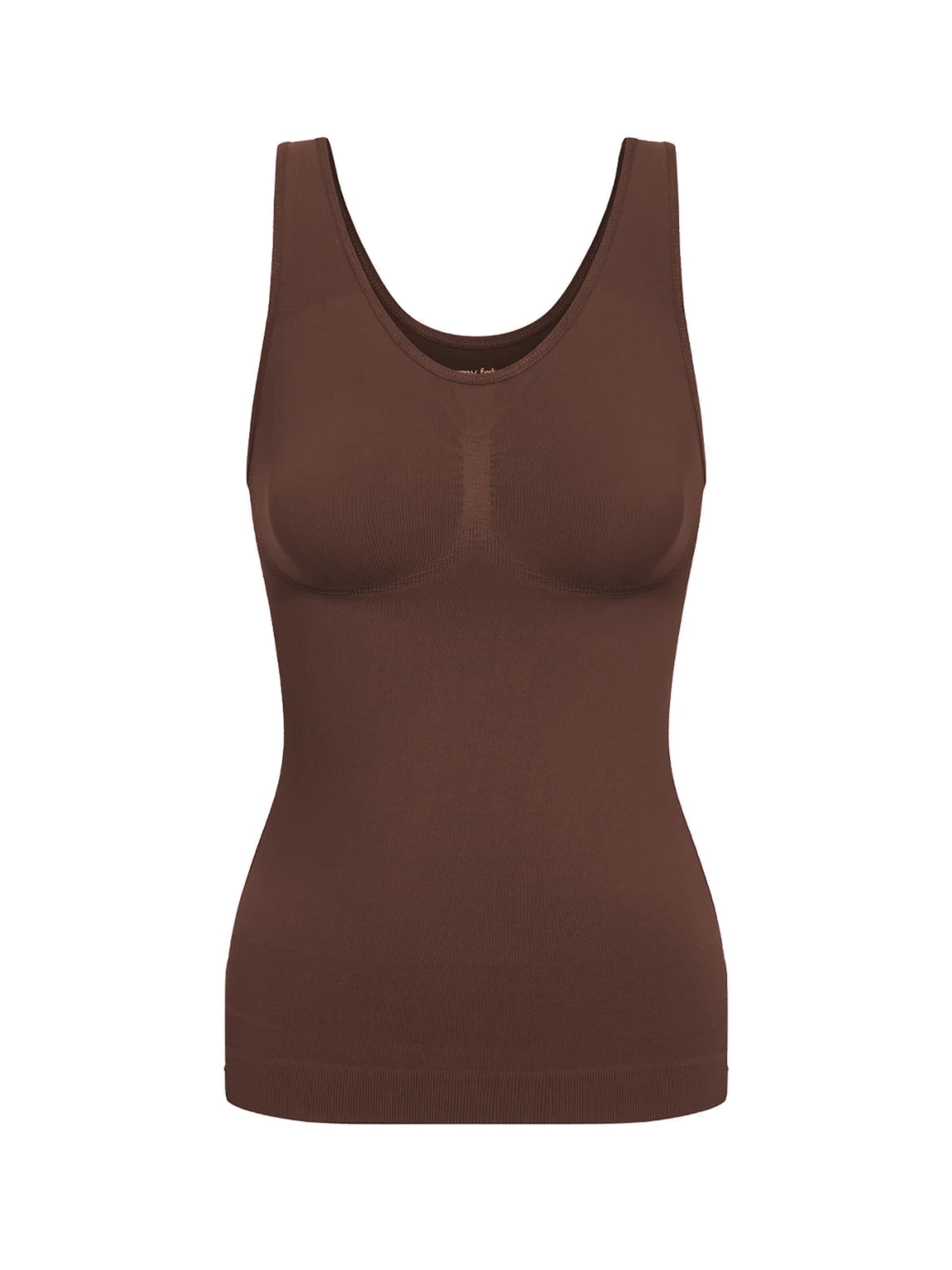 Haut modelant 'Figurformendes Shapewear Tanktop' cfab (formerly creamy fabrics) en marron : devant