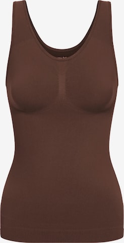 cfab (formerly creamy fabrics) Shapingtop 'Figurformendes Shapewear Tanktop' in Braun: Vorderseite