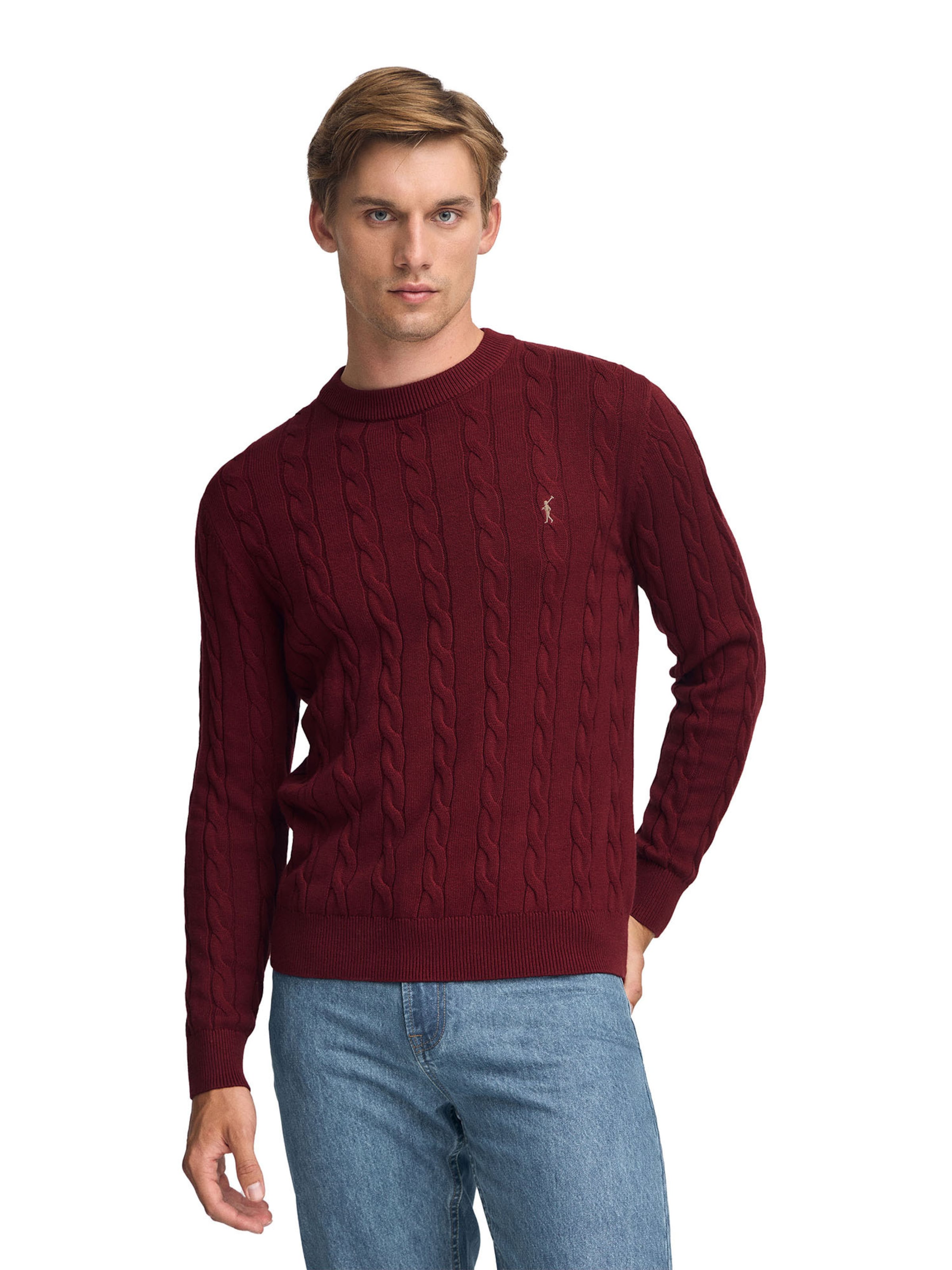 Polo Club Pullover in Rot: Vorderseite