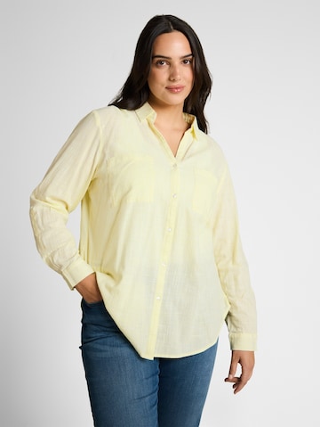 Tom Tailor Women + Blouse in Geel: voorkant