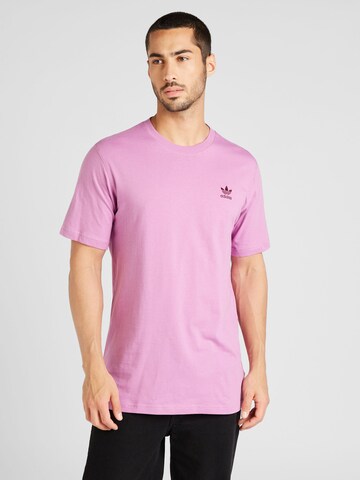 ADIDAS ORIGINALS Shirt 'Trefoil Essentials' in Lila: voorkant
