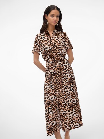 VERO MODA Blousejurk 'VMEasy Joy' in Bruin: voorkant