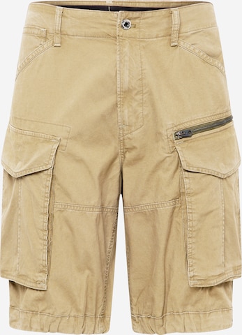 Pantalon cargo G-Star RAW en beige : devant