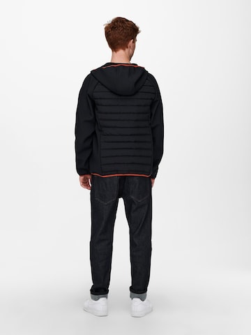 Only & Sons Between-Season Jacket 'Andrew' in Black