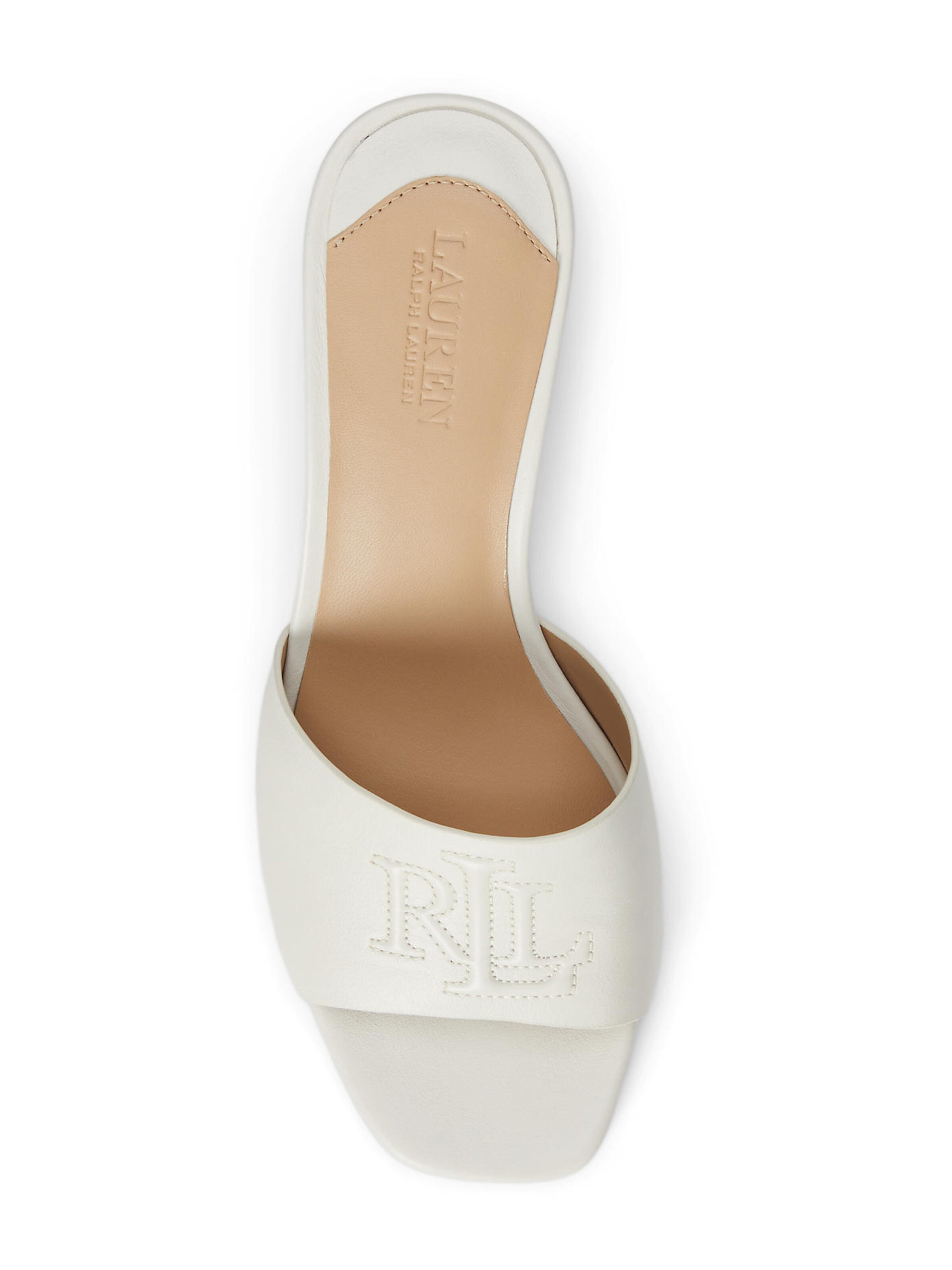 Saboți 'EVERLEY' de la Lauren Ralph Lauren pe alb