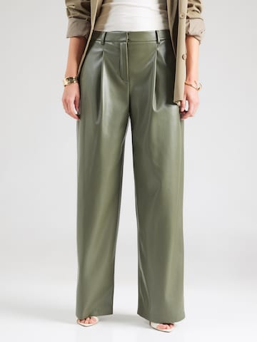 Wide Leg Pantalon à pince 'Tiana4-M' BOSS en vert : devant