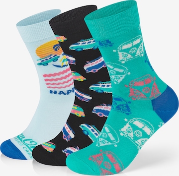 Happy Socks Socken 'Volkswagen Bulli' in Blau: predná strana