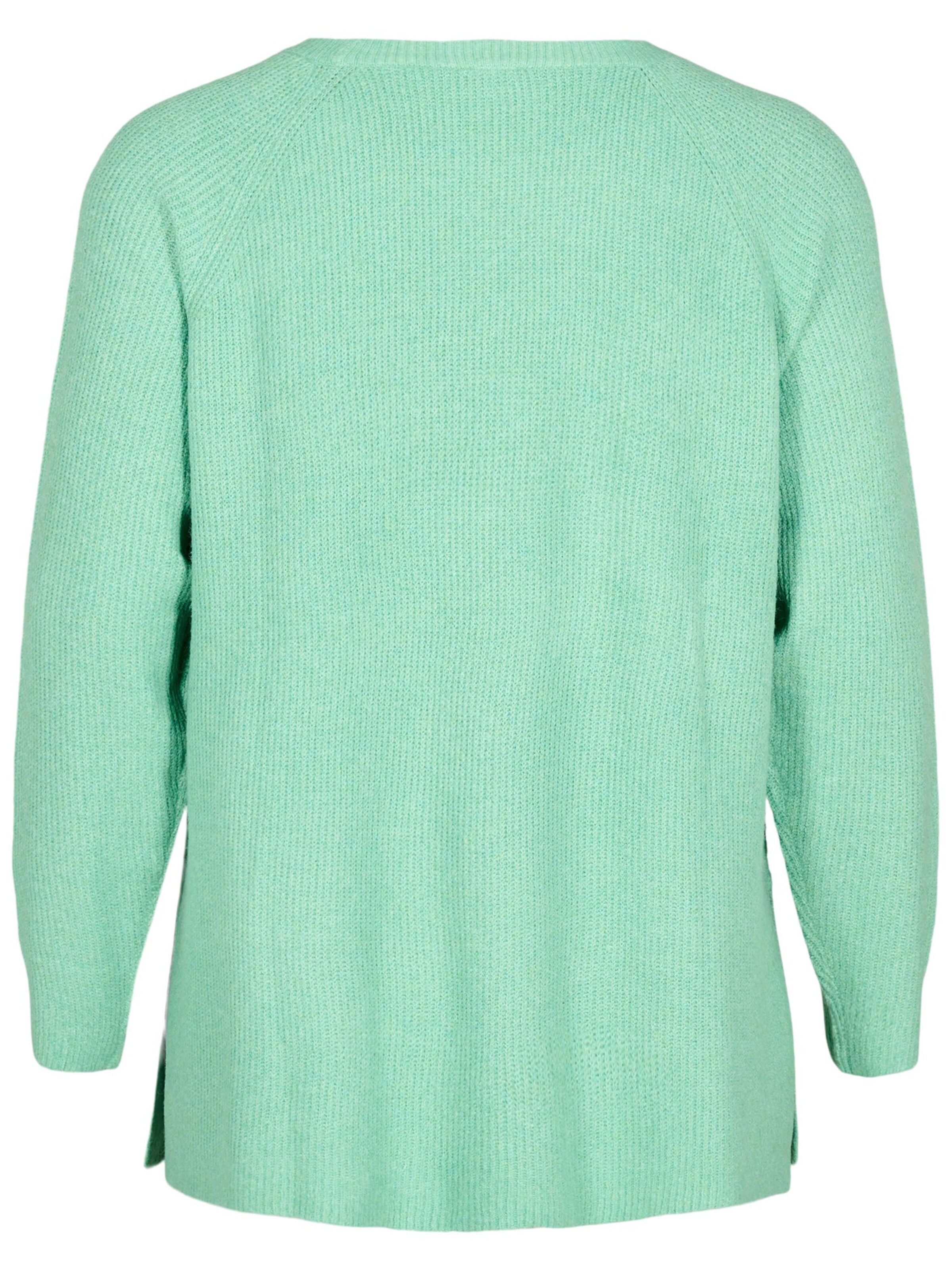Zizzi Sweater 'Casunny' in Green
