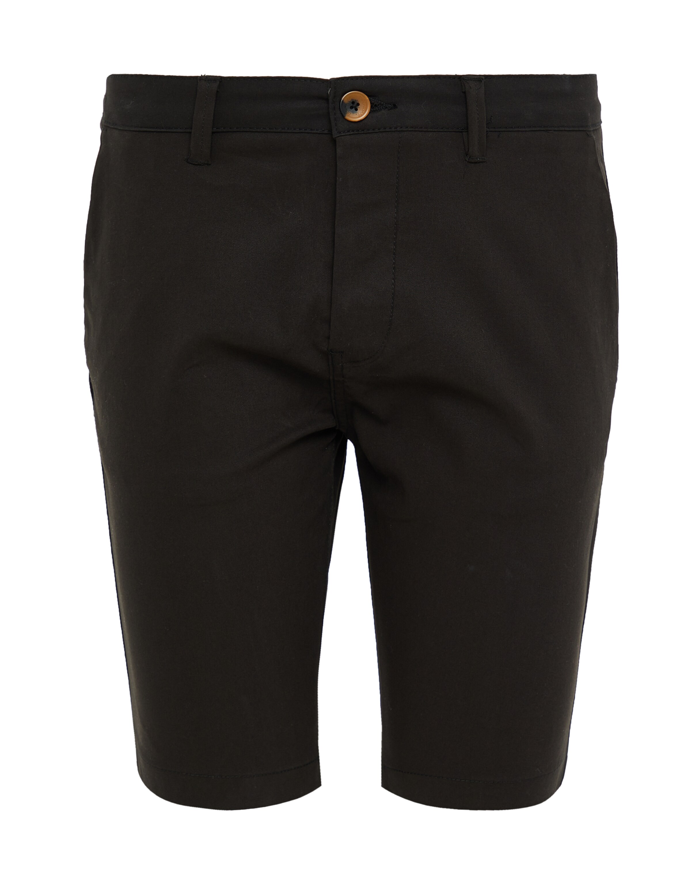 Threadbare Slim fit Chino trousers 'Northsea' in Black: front